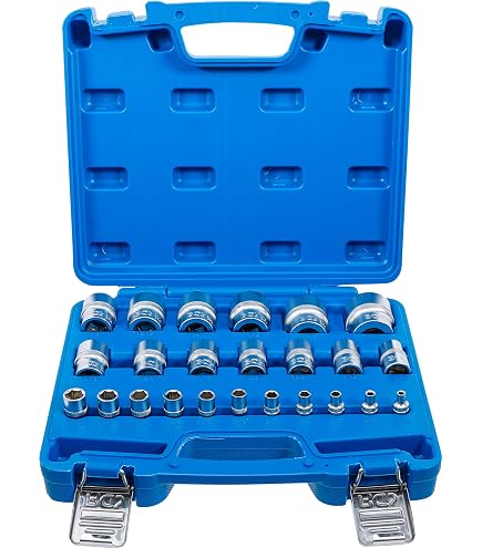 Douille BGS 2946-1 Pour Clé à Molette - 12,5 Mm (1/2), 46 Mm, Six Pans, Chromée