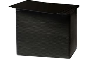 KARTEO Lot de 100 cartes en plastique noir mat de qualité alimentaire, vierges, 86 x 54 mm, en plastique, vierges, pour imprimante de cartes, cartes de service, cartes d'accès
