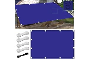 FLYSOUL Sonnenschutz Balkon 1.8x2M Markisenstoffe Meterware im Viele Größe und Farben, Balkon Sonnenschutz inkl Befestigungsseile, UV-Schutz, Wetterfest für Garten Terrasse