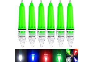 SHADDOCK Underwater Fishing Light Deep Drop Waterproof Night Fishing Lamp 6pcs Attracting Bait Lure Fishing Tools Blinking Light 17cm/12cm