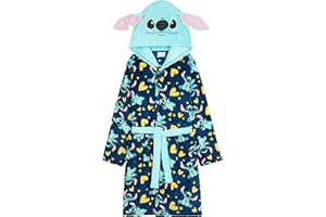 Get Trend Albornoz Niña Chica con Capucha Polar Suave, Bata de Casa para Invierno con Bolsillos y Cinturón, Regalo para Niñas