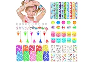 Beihre Gadget Compleanno Bambina, Dinosaure Gadget Festa Compleanno Bambini, Giochini per Feste di Compleanno Bambini Mini Smiley Spring, Bracciali per Bambina Bambini