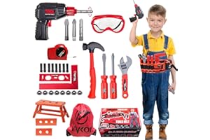 Vykor 35 Pieces Kids tool set,Tools Toys With Screwdriver Nuts And Wrenches,Christmas and Birthday Educational Toy Gift for For Children Ages 3+ Years Old