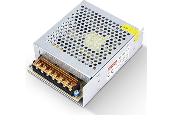 Kingwen Alimentation 12V 10A Transformateur LED 120W Commutation Alimentation AC 110V/220V DC 12V transformateur d'alimentation pour Radio,Bandes LED