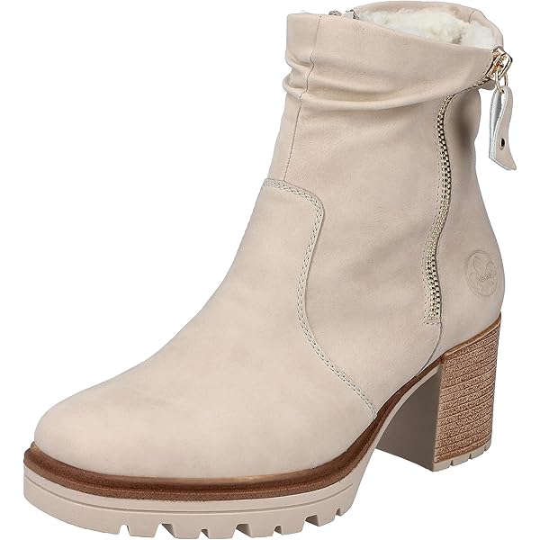 Rieker Y2571-20 Bottes à enfiler en synthétique pour femme Marron