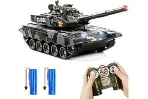 SUPDEX Carro Armato Telecomandato China 99 1/24, carro armato radiocomandato con Effetti Sonori, Vibrazioni e Fumo Carro Armato Modellino RC per Battaglie Realistiche e Multigiocatore, Adulti e Bambini