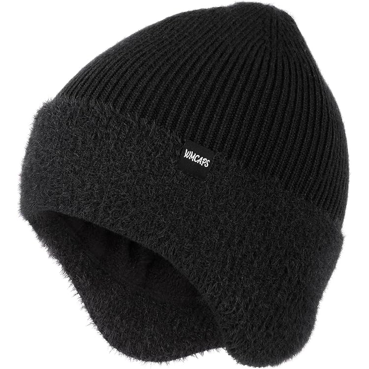Cappello Invernale Uomo Mountain Warehouse Sherpa - Trapper Con Fodera In Pelliccia E Pom Pom