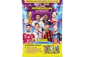 Panini ADRENALYN Ligue 1 McDonald's 2024-2025 Trading Cards Game Starter Pack (1 raccoglitore + 4 tasche + 3 carte edizione limitata + checklist + gameboard + guida ufficiale), 004843SPAFGD