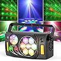 Projecteur Disco RGBW 80 W, Éclairage de Scène 6 en 1 avec Télécommande et DMX512, 16 Effets Lumineux pour Soirées Disco, Scènes, Anniversaires, Mariages, Festivals
