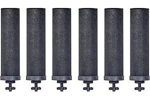 Berkey Authentic Black Berkey Elements BB9-2 Filters for Berkey Water Systems (Set of 6 Black Berkey Elements)