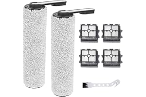 YYDSLEE Kit d'accessoires pour Tineco Floor One S5 Combo / S5 Combo Power Kit aspirateur eau et poussière 7 pièces Accessoires 2 Rouleau brosse + 4 filtres pièces détachées + 1 brosse de nettoyage