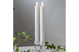 STAR TRADING Bougie bâton LED Flame Stripe, lot de 2 en cire