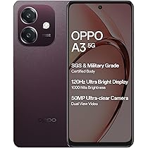 OPPO A3 5G (Nebula Red, 6GB RAM, 128GB Storage) : Amazon.in