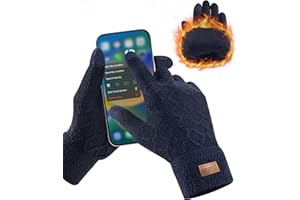 HIYATO gants hiver homme, Gants d'écran tactile chauds avec doublure intérieure douce, gants thermiques pour homme et femme