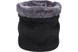 ChamRet Schlauchschal Herren Winter Loop Schal Damen Winter Halsschlauch Dick Nackenwärmer Halswärmer mit Fleece Sport Gamaschenmaske Strickschal für Motorrad Fahrrad Ski