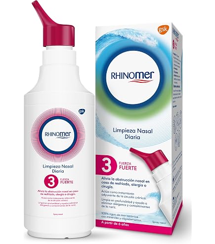 RHINOMER Nasal Spray 100% Sea Water with Aloe Vera, Soft Spray for Adults  and Children from 2 Years, 100 ml : Amazon.co.uk: Baby Products