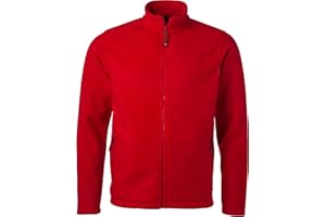 James & Nicholson Herren Microfleece Jacke - Klassisch geschnittene Jacke aus pillingfreiem Microfleece