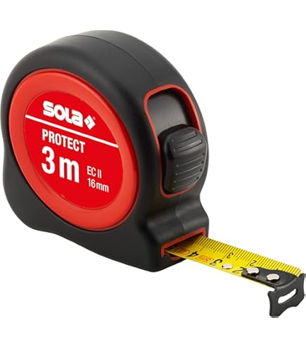 FISCO UP3M - Metro A Nastro Da Tasca UNI-PLAS Classe II - 3m X 16mm, Precisione E Affidabilità - 4