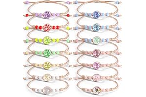 GOTDYBST 14 Stück Freundschaftsarmbänder, Geflochten Freundschaft Armbänder Mädchen, Adjustable Children's Friendship Bracelet, Geeignet für PartytüTen, MäDchen,Kindergeburtstagsgeschenke