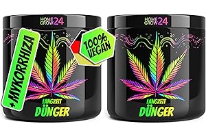 Homegrow24 Cannabis Dünger Indoor & Outdoor Langzeitdünger und Mykorrhiza Wurzelaktivator - Wachstums & Blütephase Grow & Bloom Hanfdünger Starter Set (2 x 270 g)