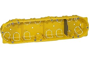 Legrand LEG80044 - Scatola multipla Batibox a 4 scompartimenti, profondità: 40 mm