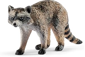 Schleich-Figura de Mapache, Colección Wild Life, colores, 7.4 cm (14828)