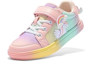 DREAM PAIRS Girls Fashion Trainers Slip-On (Little/Big Kids) - Lightweight Mesh Gym & School Shoes for Girls, Protective Toe