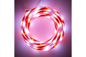 The Christmas Workshop 72929 5m Candy Cane Rope Lights / 120 Micro LED Lights/Indoors & Outdoors Christmas Lights / IP44 Waterproof / 6 Hour Timer Function [Energy Class A+]