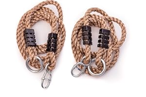 ROG garden-line Rope set: 2 x adjustable extension ropes for swing 110-180 cm with suspension
