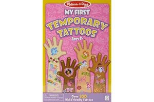 Melissa & Doug My First Temporary Tattoos: 100+ Kid-Friendly Tattoos - Rainbows, Fairies, Flowers, and More, 3+ Gift for Boy or Girl - FSC-Certified Materials