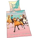 Herding SPIRIT Parure de Lit, Réversible, Housse de Couette 135 x 200 cm, Taie d'Oreiller 80 x 80 cm, Coton/Renforcé