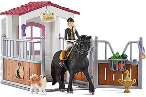Schleich 42437 Box pour Chevaux Tori et Princess, dès 5 Ans, Horse Club - Coffret, 24,4 x 8,3 x 18,7 cm