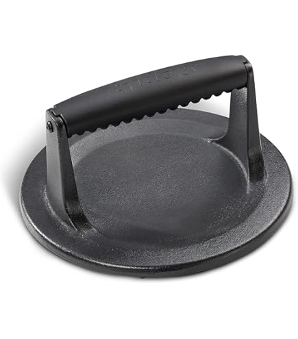 Set BBQ Toro - Campana Acciaio Inox E Pressa Carne Ghisa Ø31.5cm | Per Hamburger, Griglia - Foto 3