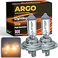 Argo H7 Headlight Bulb 55w Halogen 2500k 12v H7 477 Car Headlight Bulb High Low Dipped Main Beam Headlamp Bright Fog Car Light Bulbs 499 PX26D Headlight Bulbs