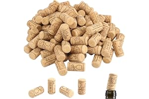 Ksrnsne Bouchons de vin, bouchons en bois pour bouteilles de vin en liège naturel pour le bois, le vin, le bricolage, la décoration et les loisirs