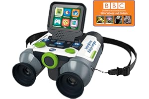 VTech Interaktives Video-Fernglas – Mit eingebauter Kamera, 10-facher Vergrößerung und beeindruckenden BBC-Inhalten – Für Entdecker:innen von 7 bis 99 Jahren - Deutsche Version