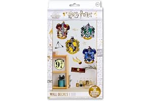Paladone Harry Potter Väggdekaler, set med 20 avtagbara och vattentäta dekaler