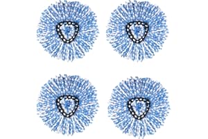 WANGCL Wymienna głowica mopa spinningowego do O-Cedar EasyWring RinseClean z mikrofibry do systemu 2 zbiorników (niebieska