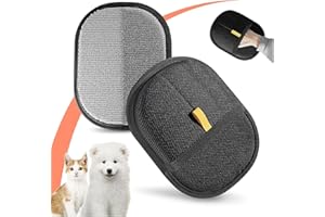 kinoco Pet Hair Remover Gloves for Cats & Dogs, Electrostatic Pet Hair Removal Gloves Brush for Pets Hair, Reusable Cats & Dogs Grooming Gloves for Hair Removal (1)