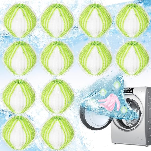 4 Rouleaux Anti-Poils WeddHuis - Silicone Réutilisable Pour Sèche-linge & Vêtements
