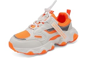 Shoful Kid Trainers Girls Tennis Running Sneakers Boys Outdoor Breathable Lightweight Fashion Shoes Kids Knit Athletic Walking Slip Resistant Shoes