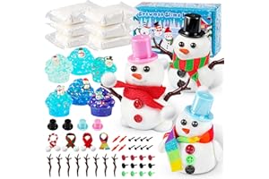 LAWOHO Schneemann Slime Kit - Slime Clay & Crystal Slime mit Verschiedenen Slime Add-ins, 360ML Kinder Schleim Mitgebsel Kindergeburtstag Gastgeschenke für Mädchen und Jungen Slime Set Zum Selbermachen