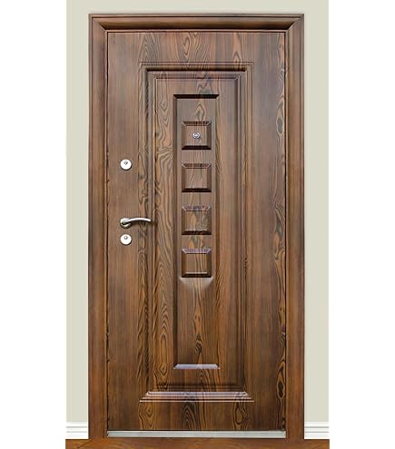 Portone Blindato Bianco 90x197 Cm - Design Moderno Con Maniglia Acciaio, Spioncino E 2 Chiavi - Foto 9