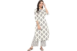 Janasya Indische Tunika Tops Baumwolle Kurti Set für Damen