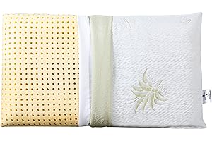 EVERGREENWEB MATERASSI & BEDS EVERGREENWEB Offerta Cuscino Letto 40x70 Alto 12 cm Modello Saponetta 100% Memory Foam, Doppia Fodera Aloe Vera e Cotone Sfoderabile Guanciale Rilassante per dolori Cervicali con Dispositivo Medico