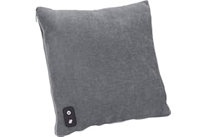 LANAFORM Heating Pillow - Coussin Électrique Chauffant Sans Fil - Coussin Chauffant 2-en-1 - Couvre Siège Chauffant Sans Fil - 2 Zones Chauffantes