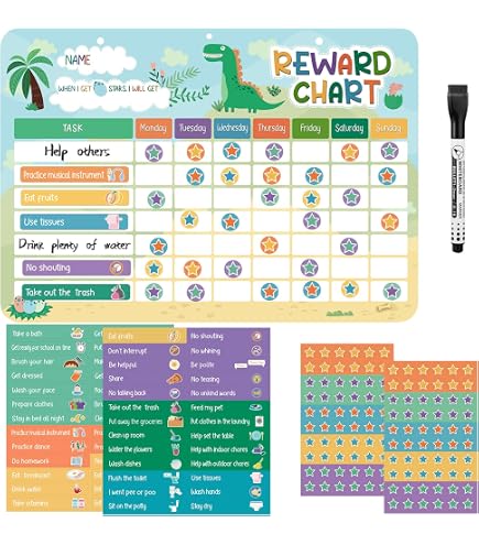 Spidey & Friends Reward Chart Set For Kids - Wipe-Clean With Pen & Stickers (Ages 3+)