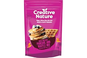 Creative Nature Gluten Free Pancake & Waffle Mix | Vegan & Free from | Gluten Free, Nut Free, Dairy Free & 100% Allergen Free | 266g