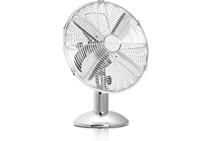 Tristar Ventilatore da Tavolo in Metallo VE-5953, 35 watt, 30.5 cm, 58.6 dB, 3 impostazioni di velocità