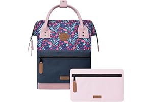 CABAÏA CABAIA - Sac à Dos Adventurer Honfleur - Small 10L - Déperlant - Compartiment Ordinateur Portable 10,5" - 2 Poches - Certifié Vegan - Sac Voyage, Affaires, École pour Homme et Femme - Violet